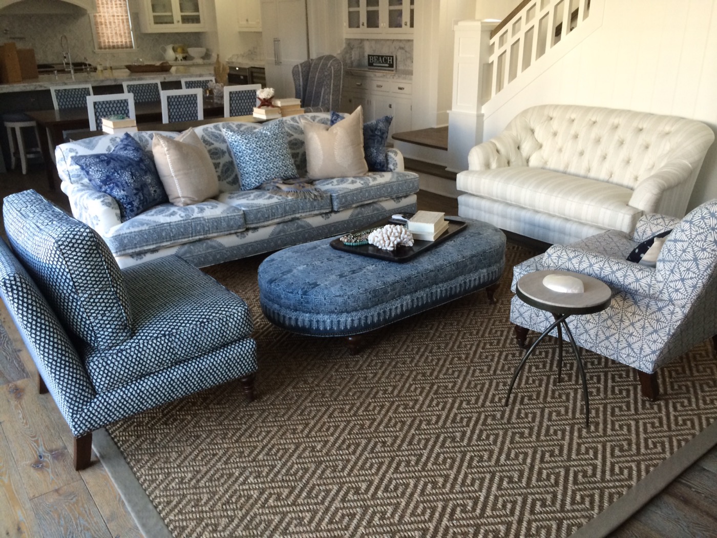 Coordinated upholstered pieces